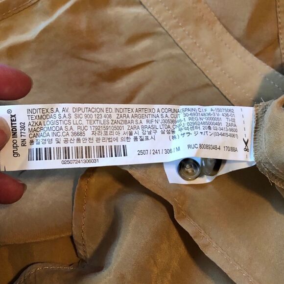 NWT! Zara women 100%  Cupro flowy top‎ - Picture 9 of 16